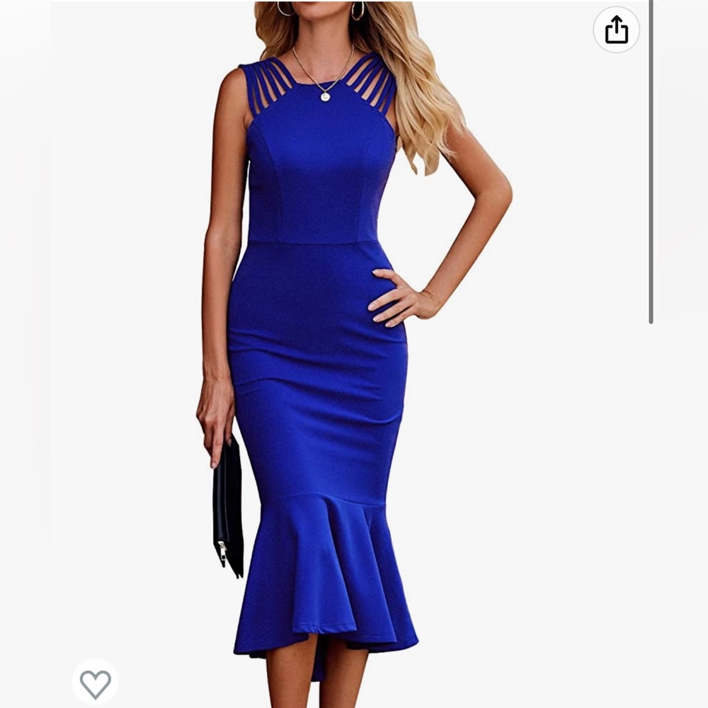 Royal blue dress